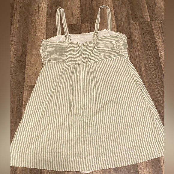 Abercrombie & Fitch Striped Green and White jumpsuit - Picture 2 of 6